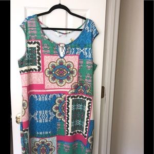 Beautifully designed multi-colored summer dress
